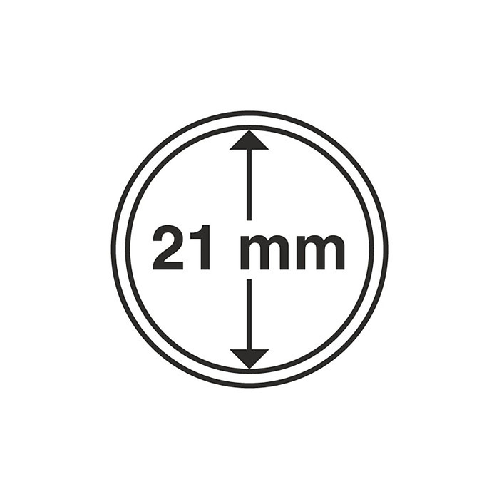 coin capsules inner diameter 21 mm