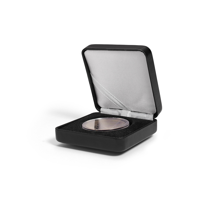 Single coin box NOBILE, up toØ 42 mm, black