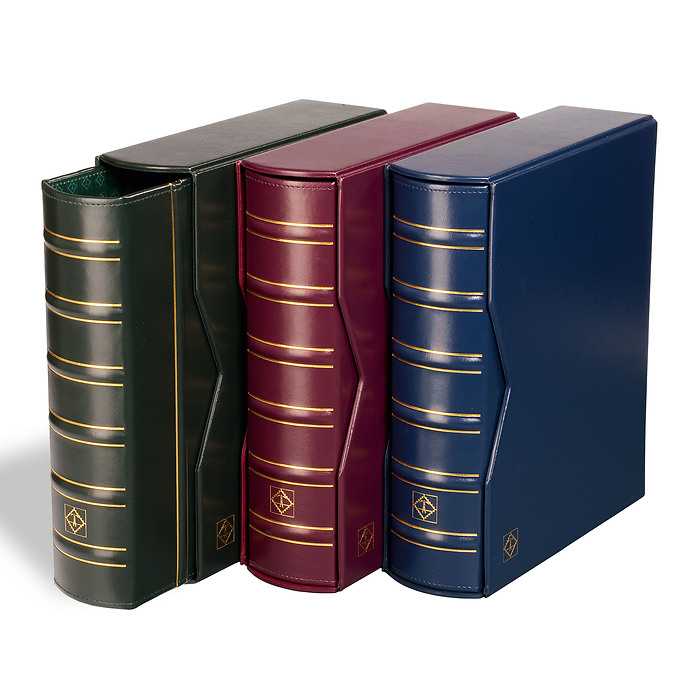Ring binder VARIO, classic design GIGANT, incl. slipcase, red