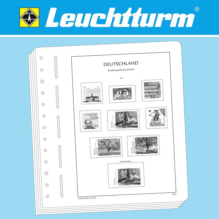 LIGHTHOUSE Illustrated album pages Old Germany without Bavaria & Württemberg