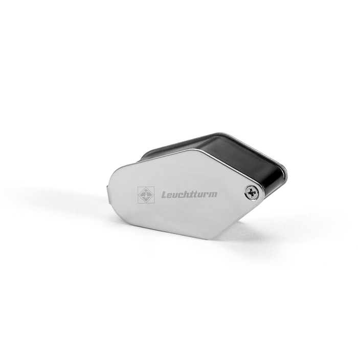 LED Folding Magnifier, 10x magnification, black, Ø 18 mm