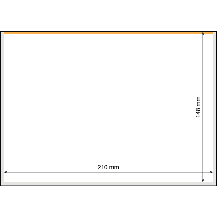 Protective sleeps for stamps and picture postc. for A5 approval cards 210x148 mm, clear