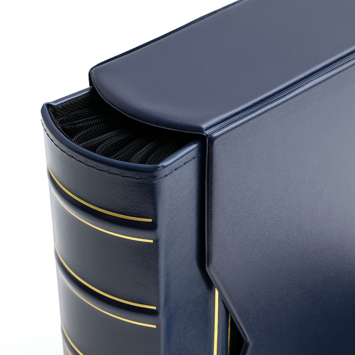 Album for 200 FDCs or letters in C6 format, incl. slipcase, blue