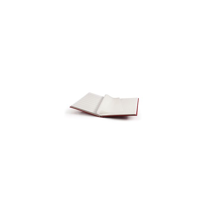 Stockbook BASIC, DIN A4, 32 white pages, non-padded cover, red