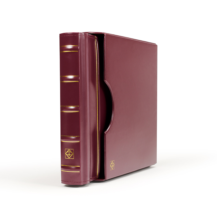 Turn-bar binder PERFECT DP, in classic design with slipcase, red