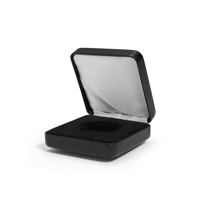 Single coin box NOBILE, up toØ 32 mm, black