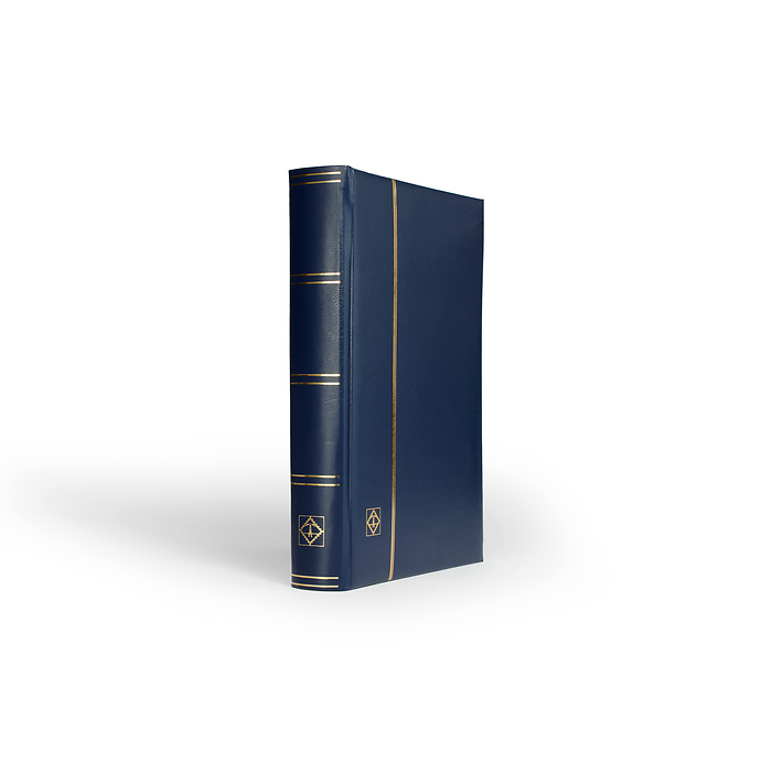 A4 Stock Book COMFORT, 64 white pages, padded cover, blue