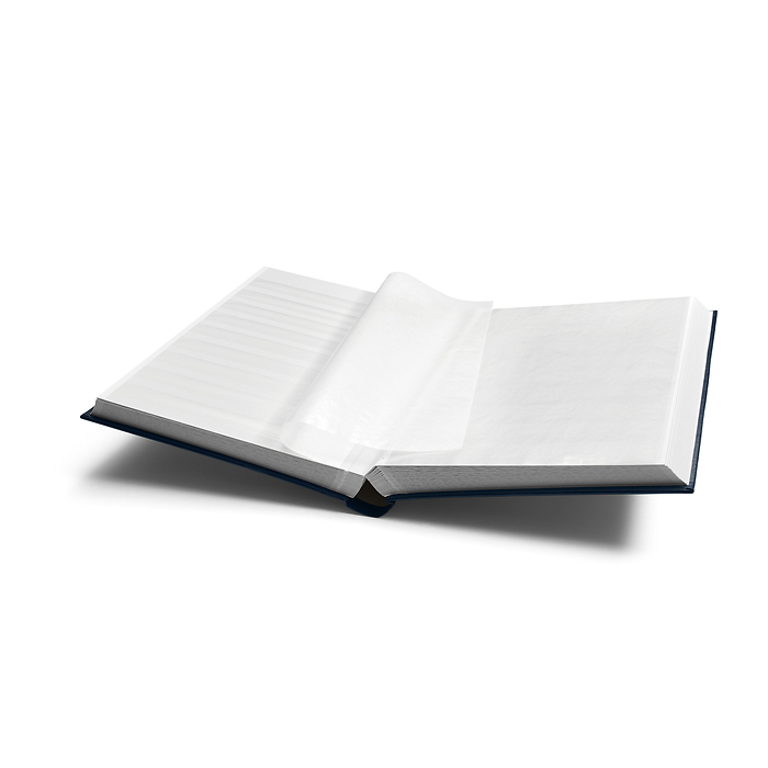 A4 Stock Book COMFORT, 64 white pages, padded cover, blue