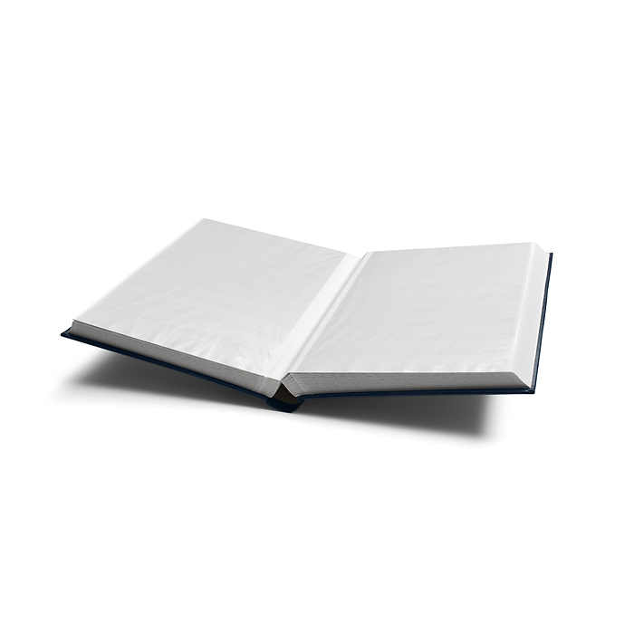 A4 Stock Book COMFORT, 64 white pages, padded cover, blue