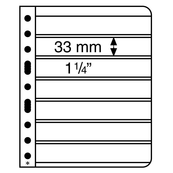 plastic pockets VARIO 7C, 7-way division, clear film