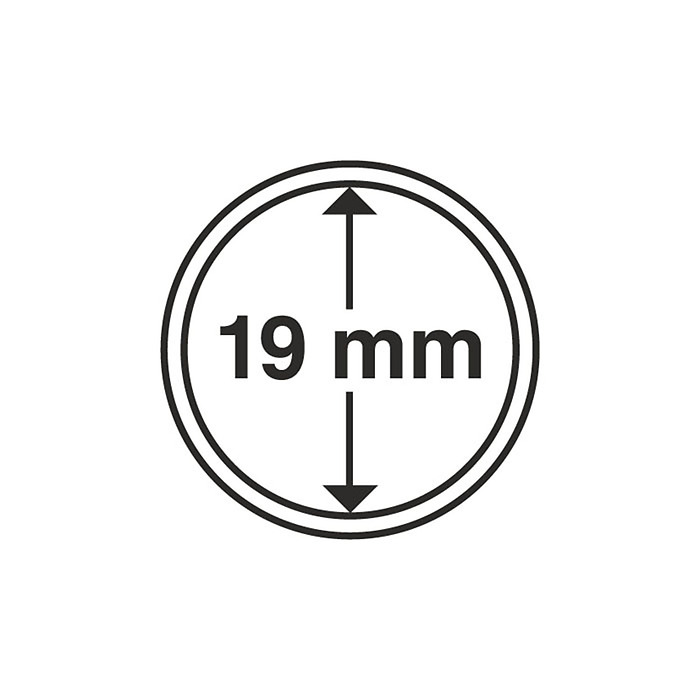 coin capsules inner diameter 19 mm