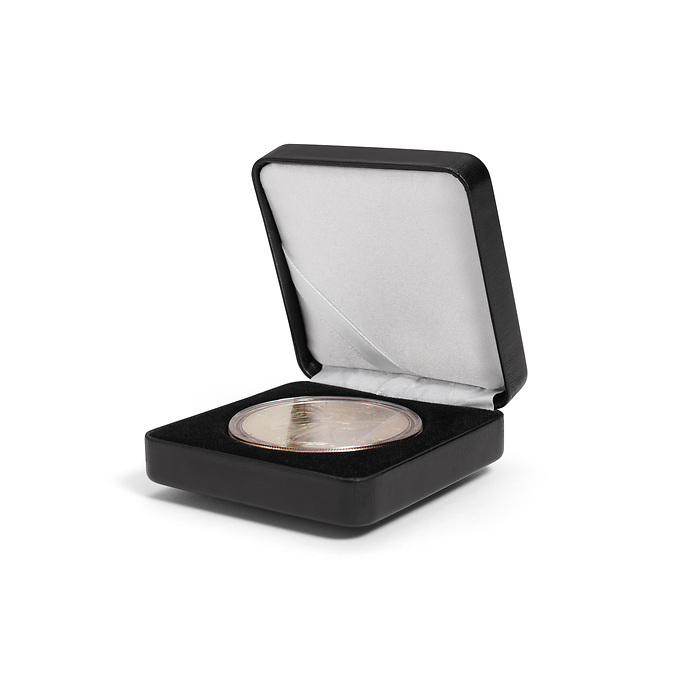 Single coin box NOBILE, up toØ 48 mm, black