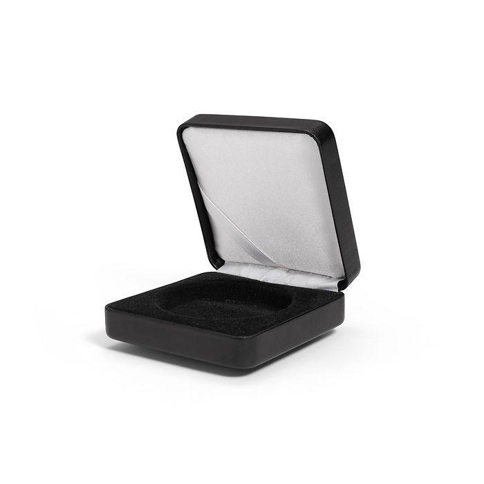 Single coin box NOBILE, up toØ 48 mm, black