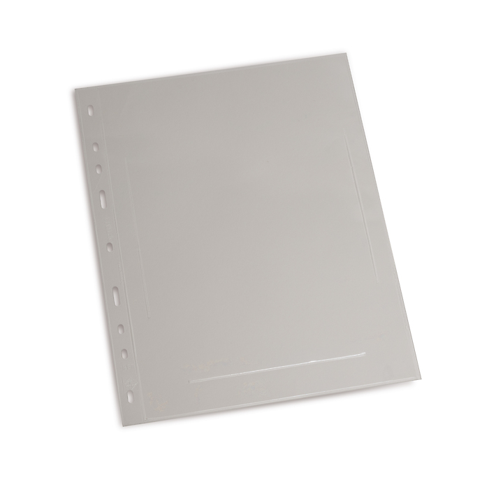 Plastic pockets OPTIMA, 1-waydivision for German First Dayof Issue cards, clear