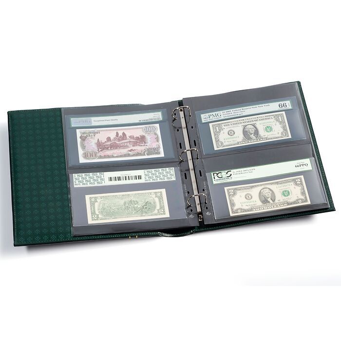 GRANDE Classic graded currency album Set 3-ring, green