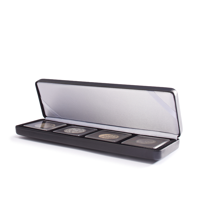 Single coin box NOBILE, for 4QUADRUM, 50x50 mm, black