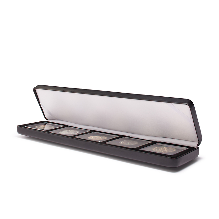 Single coin box NOBILE, for 5QUADRUM, 50x50 mm, black