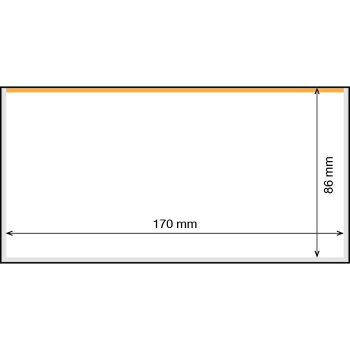 Banknote-sleeves, BASIC 170, 170 x 86 mm, pack of 50