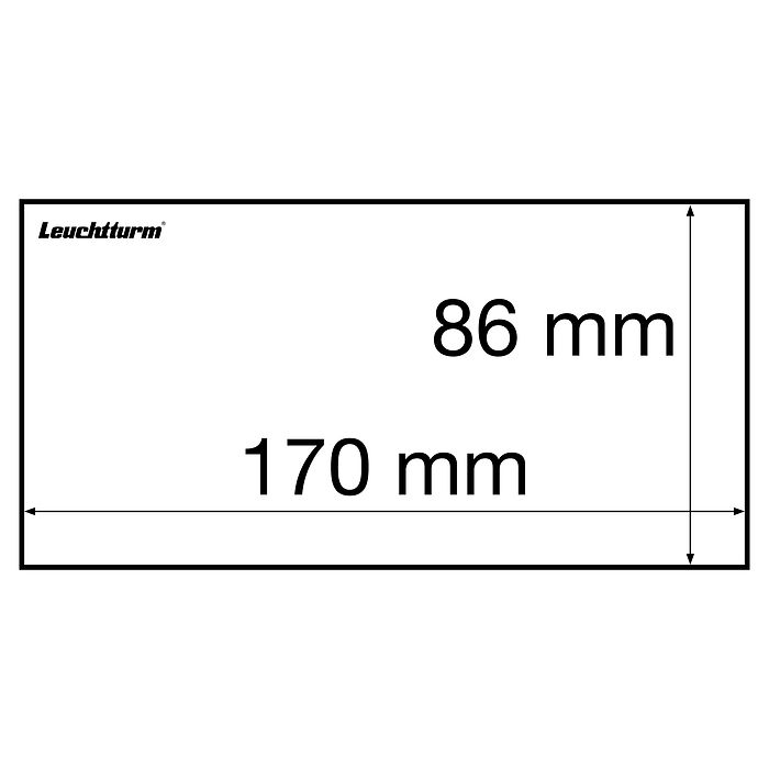 Banknote-sleeves, BASIC 170, 170 x 86 mm, pack of 50