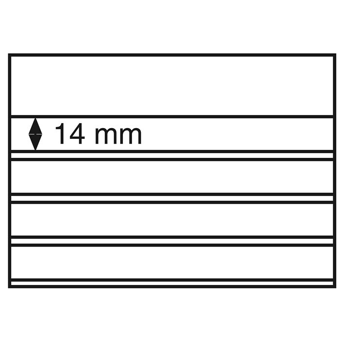 Standard cards PVC 158x113 mm,l4 clear strips with cover sheet, black card, 100 per pack