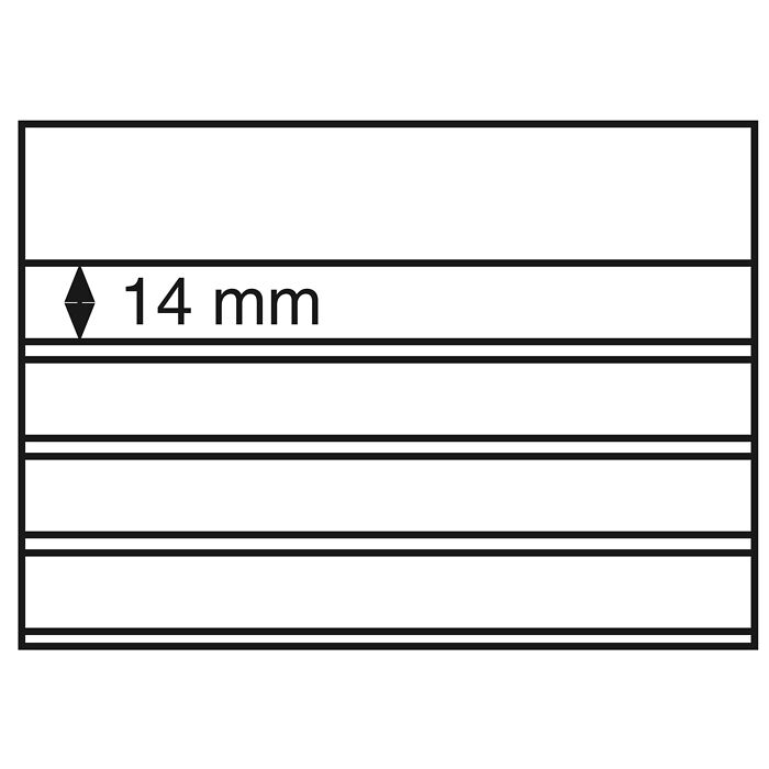 Standard cards PVC 158x113 mm,l4 clear strips with cover sheet, black card, 100 per pack