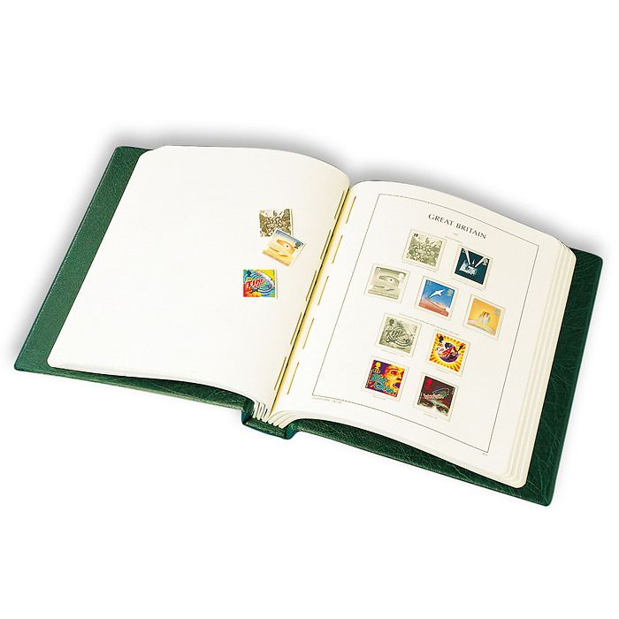 LIGHTHOUSE SF-Illustrated album Great Britain 1990-2004, incl. slipcase, green