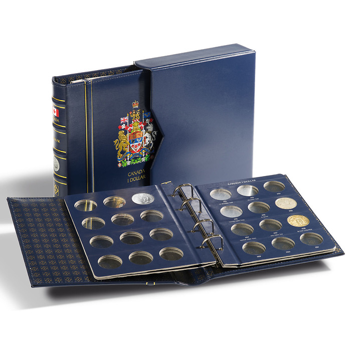 VISTA Canada Album Vol.1, for Silver Dollars, incl. slipcase, 4 blank pages