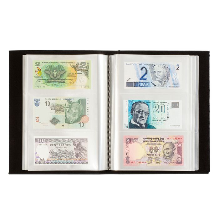 Banknote Album for 300 bills, black