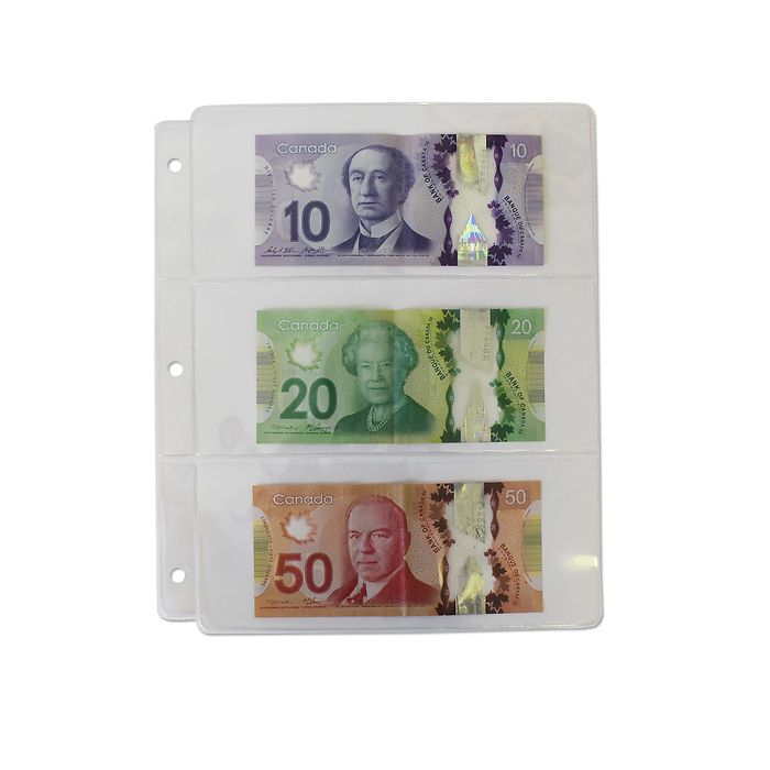 Sheets for Banknotes, pack of 10