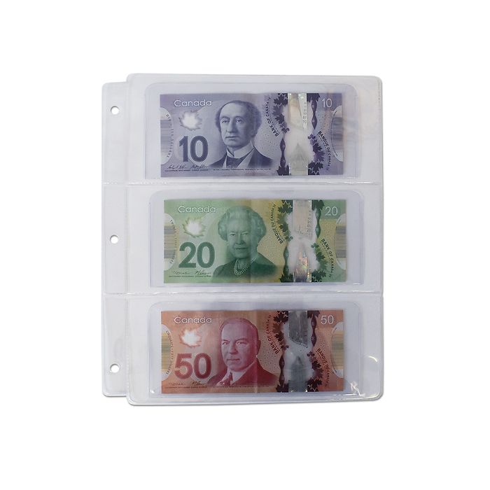 Sheets for Banknotes, pack of 10