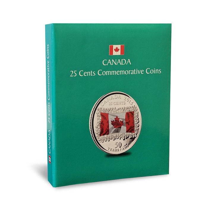 Canadian Coin Folder KASKADE, 25 Cent Commemorative Coins