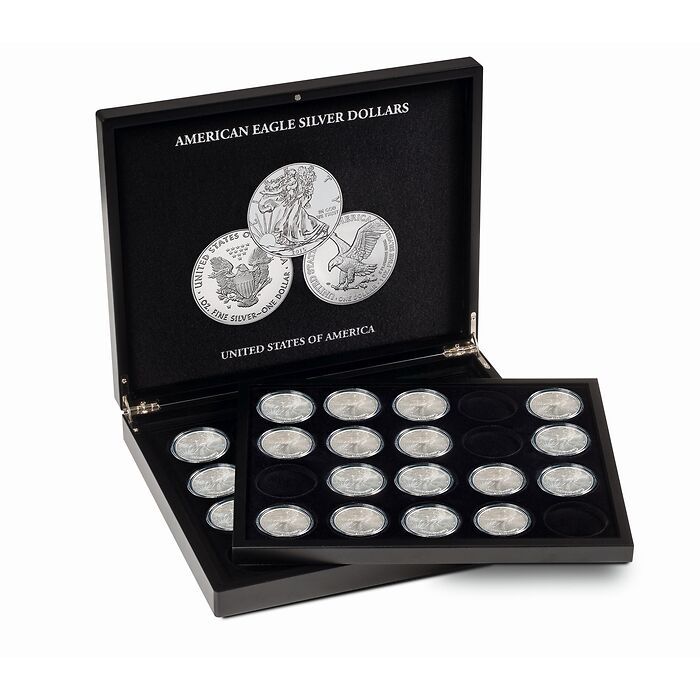Presentation case for 20 American Eagle Silver Dollars