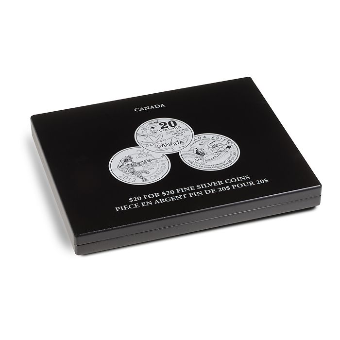 Presentation case for 20 Canadian “$20 for $20” silver coins