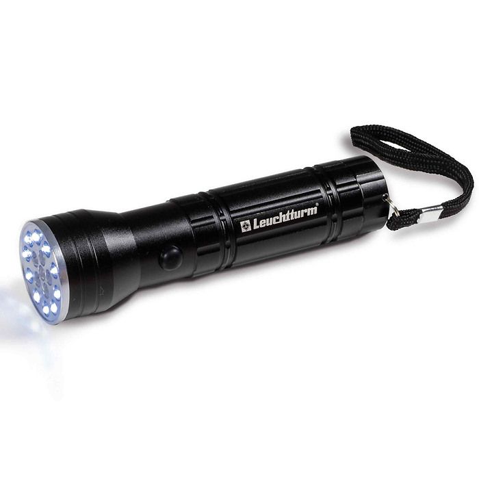 L 83 ultraviolet pocket torch, long-wave, 10 white LEDs white LEDs