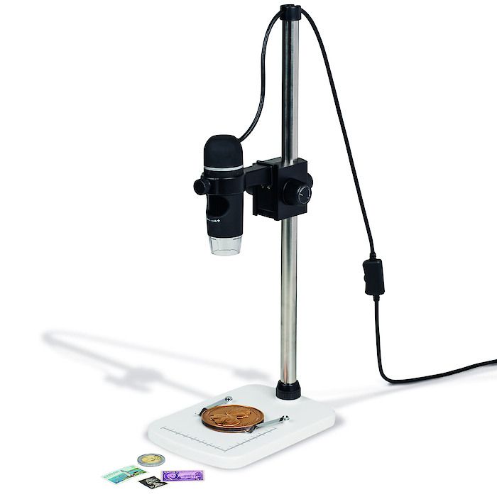 USB digital microscope DM4 incl. sturdy microscope stand