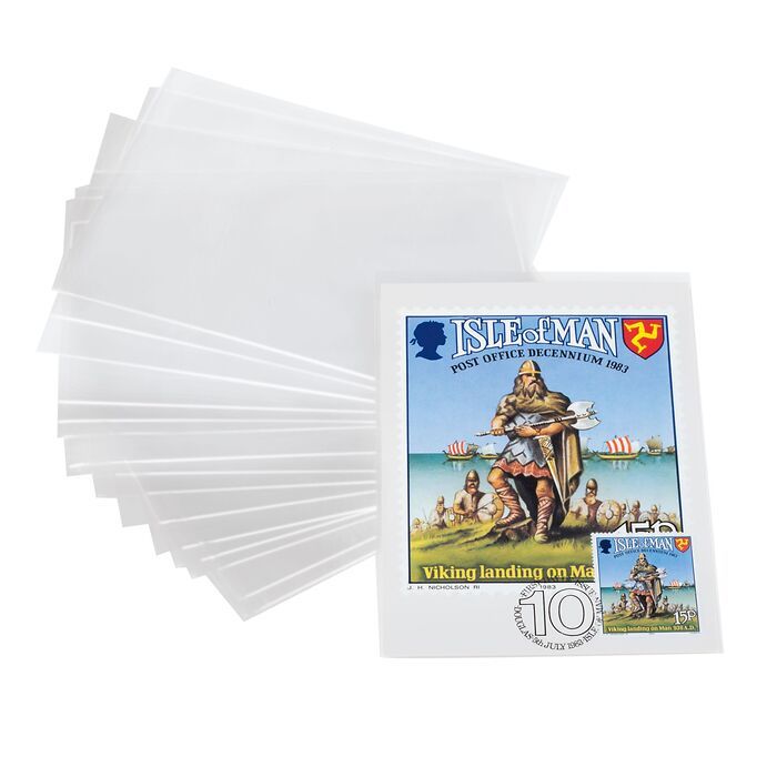 Protective sleeves for postcards up to 150 x 107 mm, PP, pack of 200