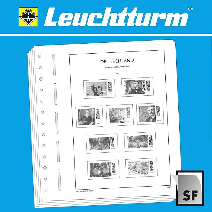 LIGHTHOUSE SF Illustrated album pages Federal Republic of Germany 2015-2019