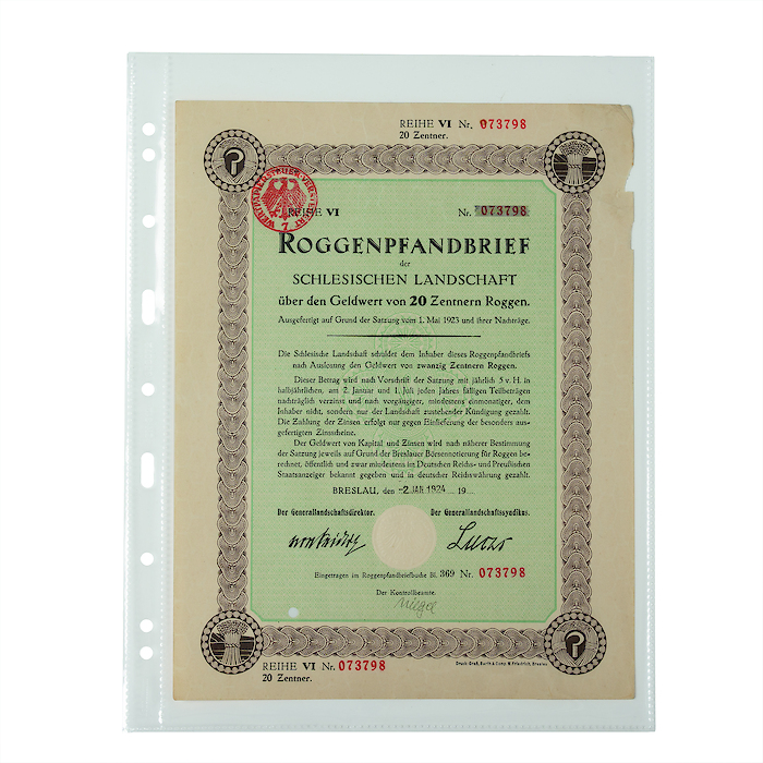 GRANDE EASY plastic sheets, 1 pocket (A4), PP, clear, pack of 50