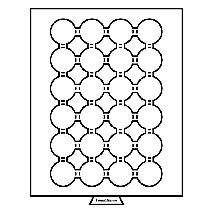 Coin box with 24 compartments for CAPSPI 29, smoke colored with black drawer