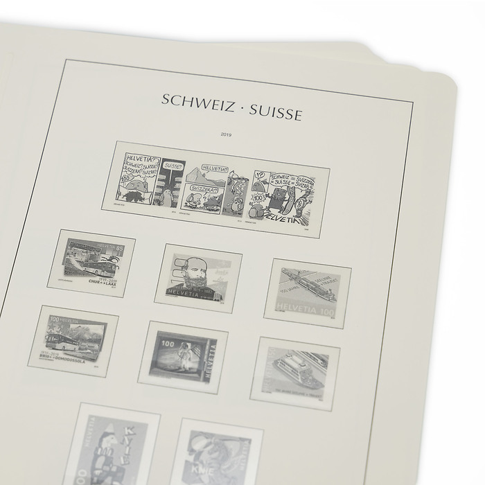 Lighthouse supplement with stamp mounts Switzerland 2019