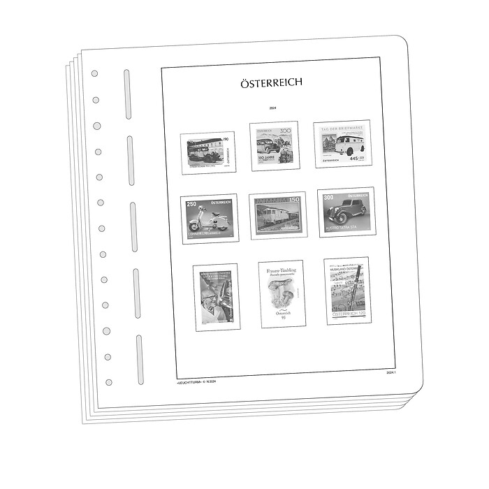 Lighthouse supplement with stamp mounts Austria 2019