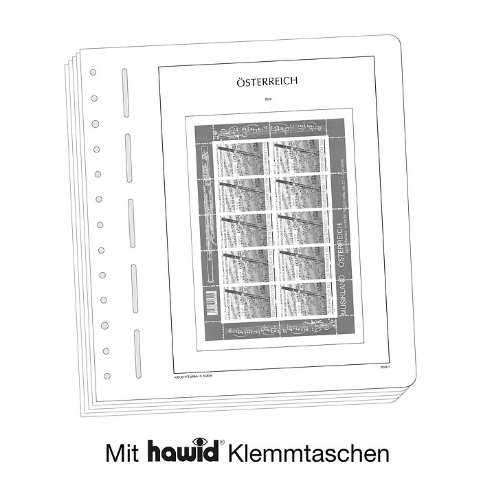 Lighthouse supplement with stamp mounts Austria - Miniature  Sheet 2019