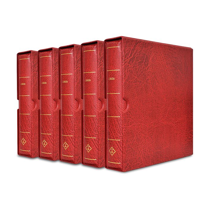 Lighthouse Preprinted Stamp Album Set Canada, Vol.1 to Vol.4 (1851-2015), red