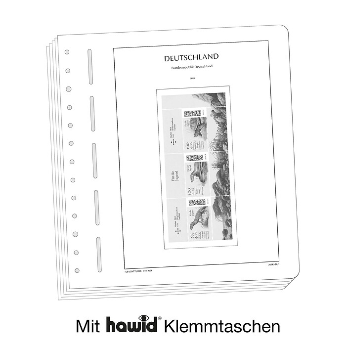 LIGHTHOUSE SF Illustrated album pages Germany booklet sheets 2018-2021