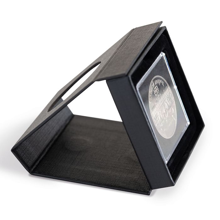 AIRBOX VIEW coin etui with display function for 1 QUADRUM capsule, black