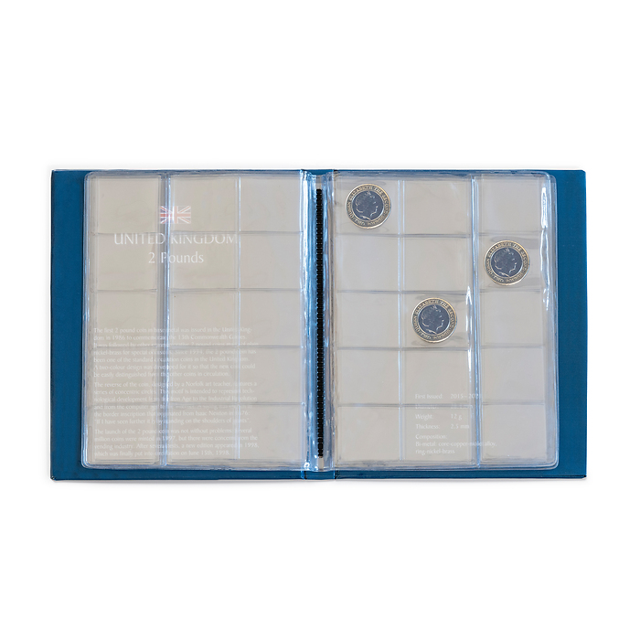 Pocket album KASKADE UK for 2 Pound with 4 permanently bound sheets