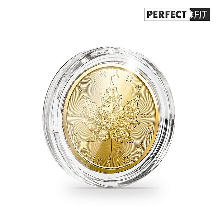 ULTRA coin capsules Perfect Fit for 1 oz. Maple Leaf Gold (30,00 mm), pack of 10