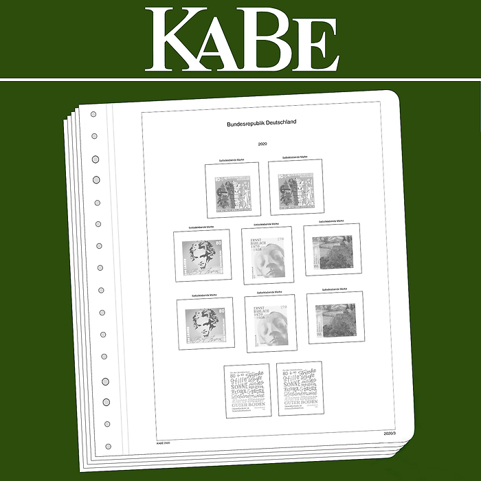 KABE OF Illustrated album pages Federal Republic of GermanyBi-Collect 2020-2022