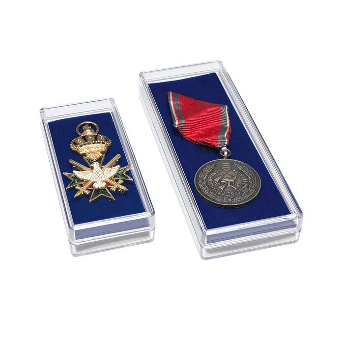 Capsule for medal S, 98 x 44 x 22 mm mm, blue,  5 pcs pack