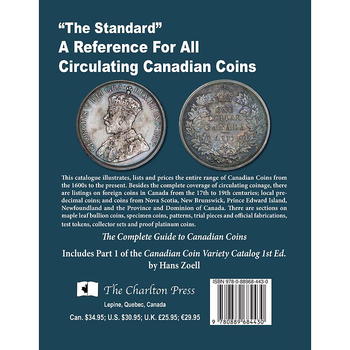 Charlton Standard Catalogue: Canadian Coins Vol. 1, 2023 - 76th Edition ENGLISH